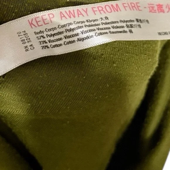 FREE PEOPLE FP Beach 2 Piece BiCoastal Quiet Moss Jumpsuit Cardigan Duster Set - Picture 7 of 11